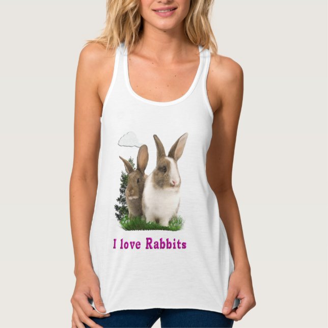 Débardeur J'aime Rabbitts (Devant)
