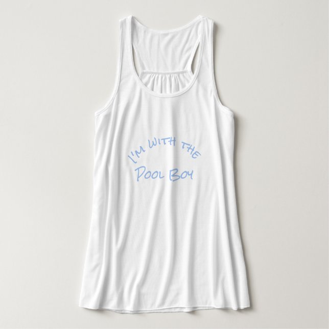Débardeur Je suis avec le Pool Boy Fun Summer Graphic Cool T (Design devant)