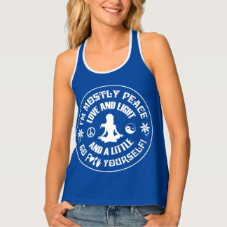 DÉBARDEUR JE SUIS SURTOUT DE LA PAIX...