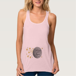 Débardeur Je t'aime à la chemise de maternité de lune