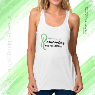 Débardeur Jolie motivation Green Typographie noir T-shirt