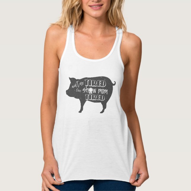 Débardeur La maman d'exposition a fatigué l'exposition de (Devant)