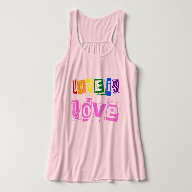 Débardeur L'amour est amour Gay pride Égalité Soutien LGBTQ (Design devant)