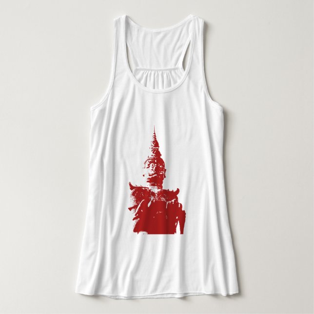 Débardeur Lao Giant Guardian .. Parc du Bouddha, Vientiane,  (Design devant)