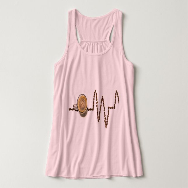 Débardeur Le café est un moment où nous l'apprécions t-shirt (Design devant)