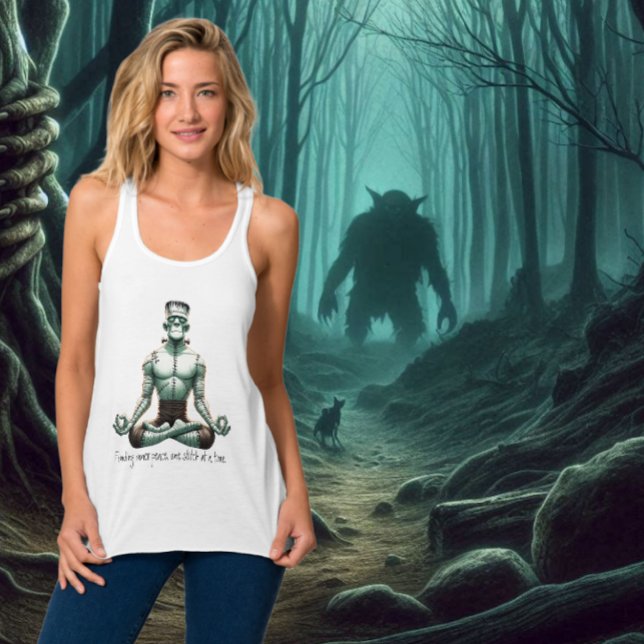 Débardeur Le monstre de Frankenstein - dans la coutume zen (Keeping Calm and finding your  Zen during the spooky season.)