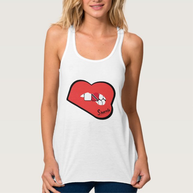 Débardeur Les lèvres Trinidad de Sharnia et le dessus du (Devant)