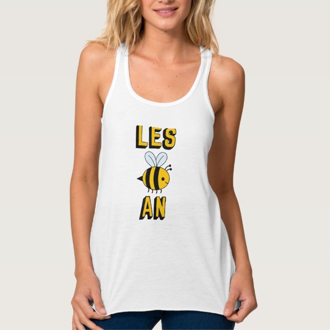 Débardeur Lesbian Bee - Les Bee An - T-Shirt Gay pride - Cop (Devant)