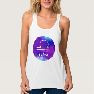 Débardeur Libra Zodiac Symbole Espace Nebula