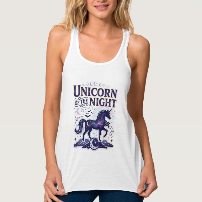 Débardeur Licorne de la conception de graphique de nuit de Z (Devant)