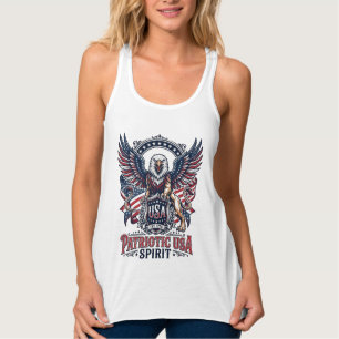 Débardeur Lion Aigle Patriotique Hybride Animal Gardien Patr