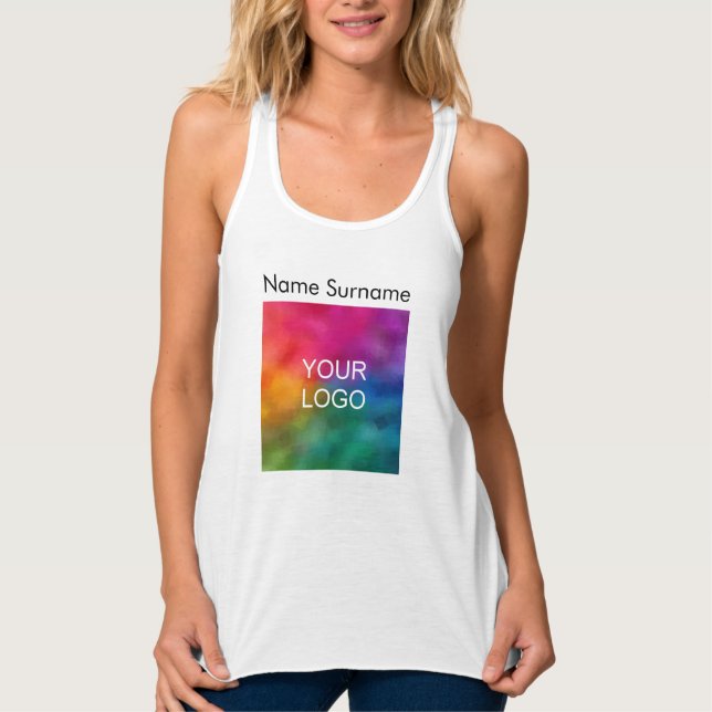 Débardeur Logo d'entreprise sur mesure pour racerback fémini (Devant)