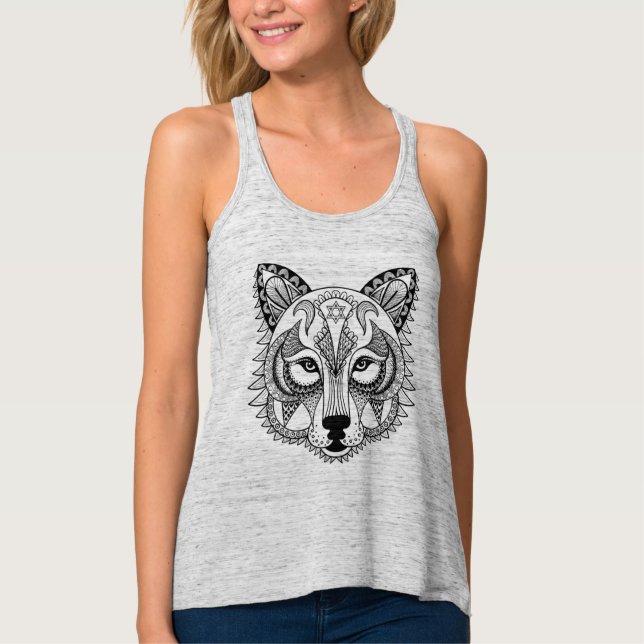 Débardeur Loup inspiré (Devant)