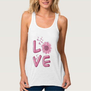 Débardeur Love Pink Tournesol femmes