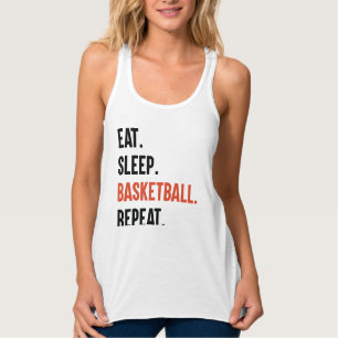 Débardeur Manger Sleep Basketball Répéter Racerback Débardeu