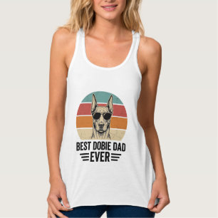 Débardeur Meilleur papa Dobie vintage Doberman Shirt_1