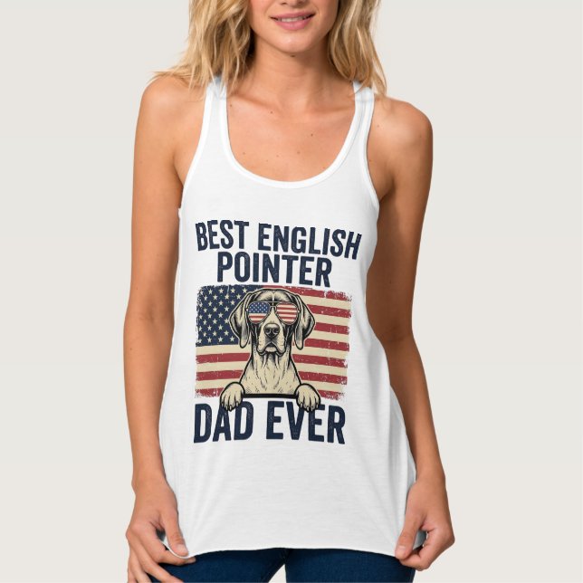 Débardeur Meilleur Papa Pointer Anglais de tous les temps Ch (Devant)