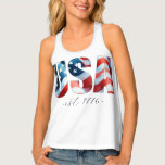 Débardeur Mesdames 4 juillet Chemises<br><div class="desc">Célébrez avec style ces dames 4 juillet chemises, parfaites pour montrer votre fierté patriotique tout l'été. Que vous soyez en jardin pour un barbecue, un pique-nique sur la plage ou un feu d'artifice, ce t-shirt du 4 juillet présente un dessin américain audacieux, un drapeau américain et l'expression "est. 1776" en...</div>