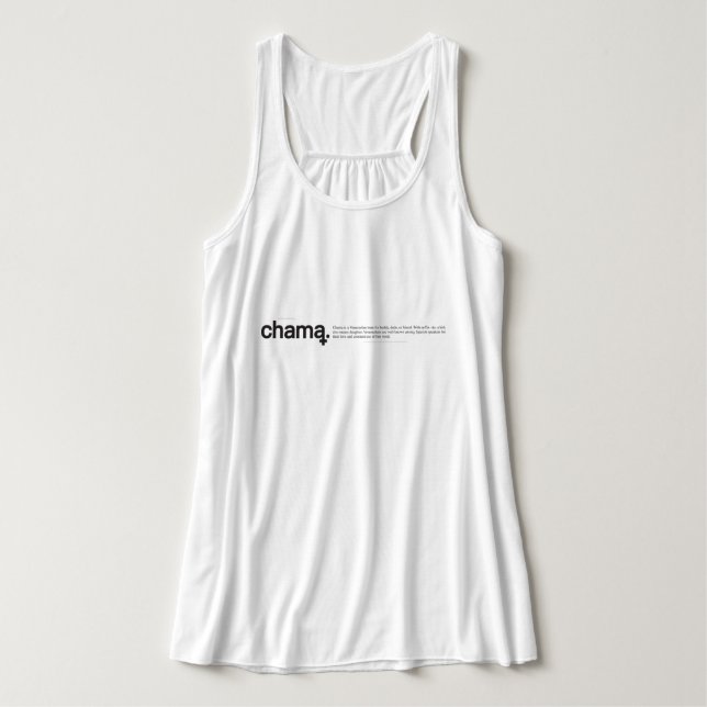 Débardeur noir et blanc Chama (Design devant)