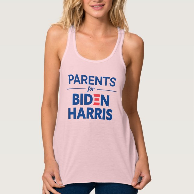 Débardeur Parents pour Biden Harris Texte personnalisé Multi (Devant)