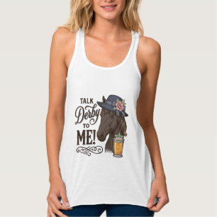Débardeur Parle Derby à Moi T-Shirt Gravure Vintage Cheval_1