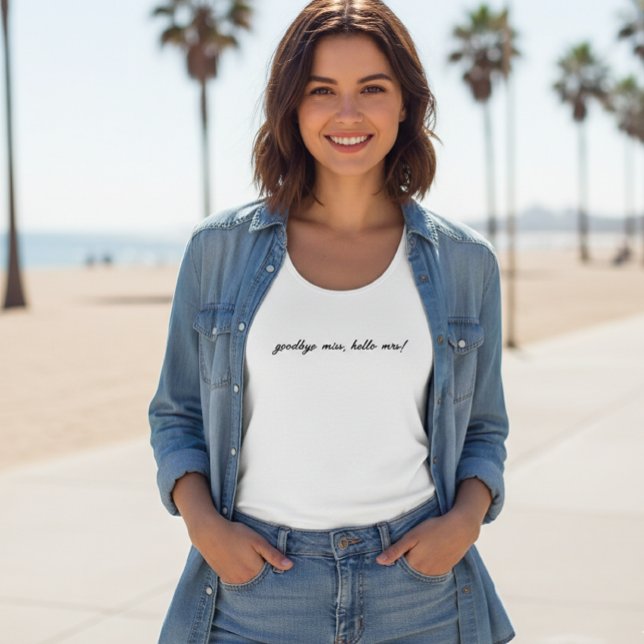 Débardeur Personalized Tank Top, Custom top Mrs Bride gift (Créateur téléchargé)