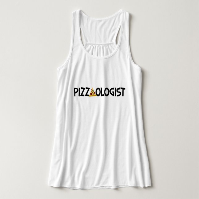 Débardeur Pizzaologue - Pizza drôle        (Design devant)