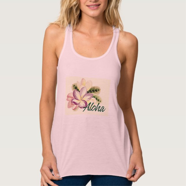Débardeur Plumeria Aloha (Devant)