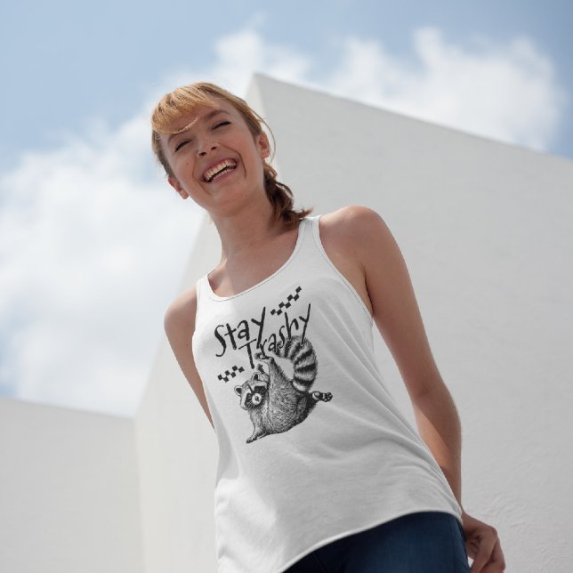 Débardeur Raccoon Stay Trashy (Créateur téléchargé)