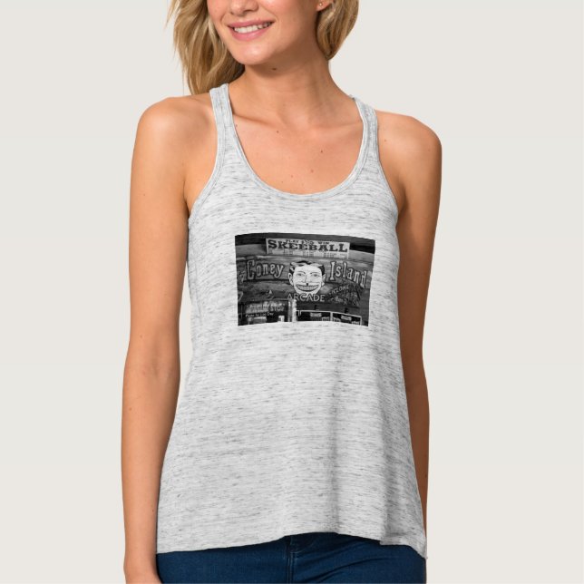 débardeur racerback féminin '50c Skeeball' (Devant)