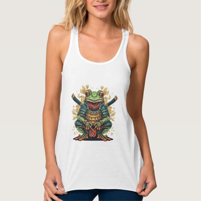 Débardeur Racerback Samouraï grenouille guerrière  (Devant)