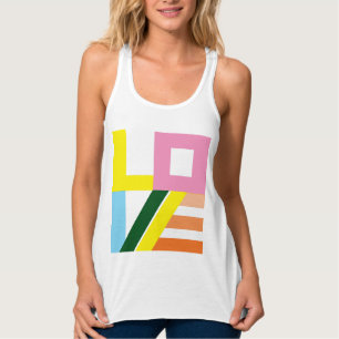 Débardeur Réservoir "LOVE" multicolore
