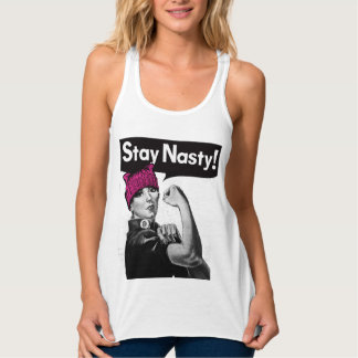 Débardeur Restez Nasty - Chemise de la protestation de Pussy