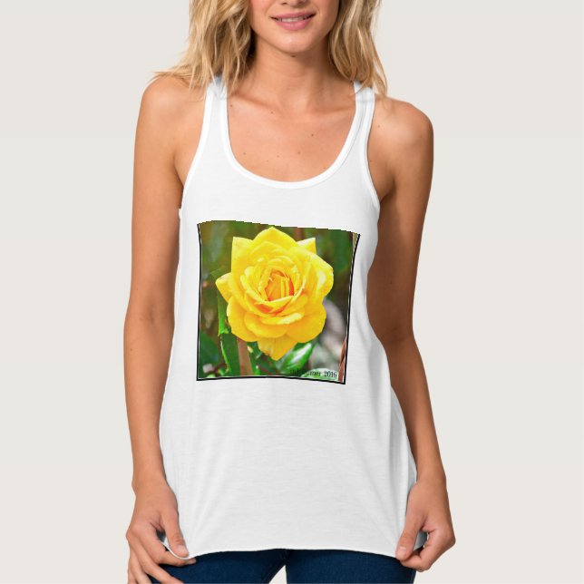 Débardeur rose jaune (Devant)