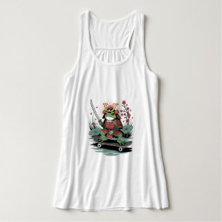 Débardeur Samurai frog warrior Flowy Racerback Tank Top