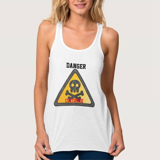 Débardeur Signal d'avertissement de danger Thunder_Cove Déba (Devant)