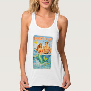 Débardeur Sirène Pin-Up De Pêche Branchée Drôle Rétro Poisso