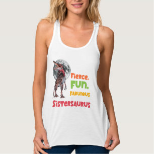 Débardeur Sistersaurus Équipe de dinosaures sœurs appariées