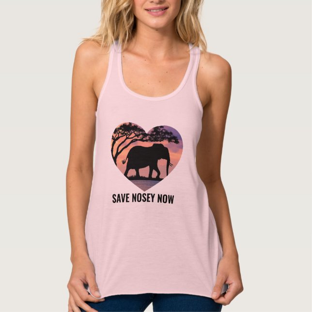 Débardeur SLEEVESS shirt Save Nosey Now (Devant)