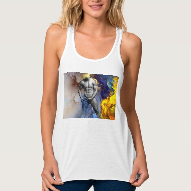 Débardeur SlipperyJoe's musculaire physique chemise vapeur (Devant)