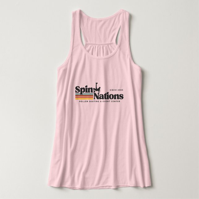 Débardeur T-shirt 2025 Retro SpinNations (Design devant)