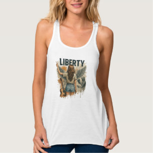 Débardeur T-shirt de filles inspirées par la liberté