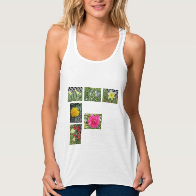 Débardeur T-shirt Fleurs (Devant)