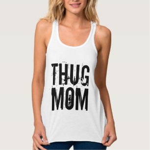Débardeur T-shirt Graffiti THUG MOM