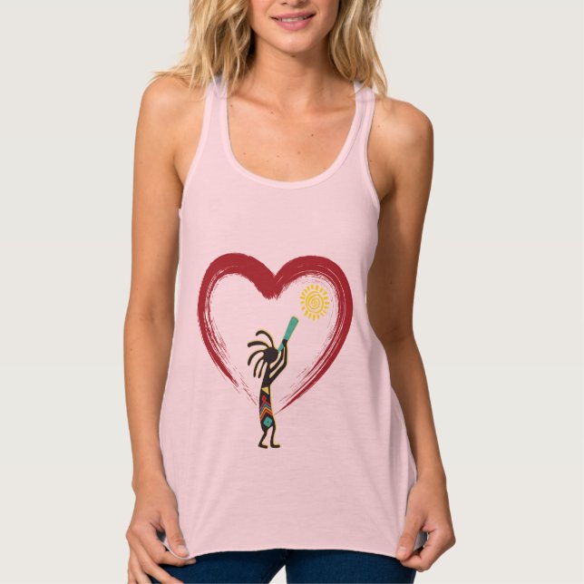 Débardeur T-shirt I Heart Kokopelli (Devant)