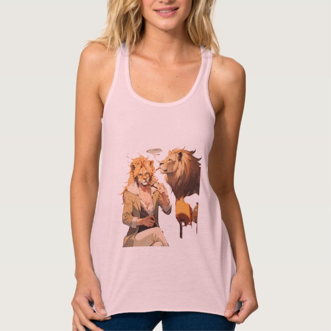 Débardeur T-Shirt lion  (Devant)