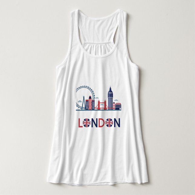 Débardeur T-shirt London Plus Size Plus Size (Design devant)