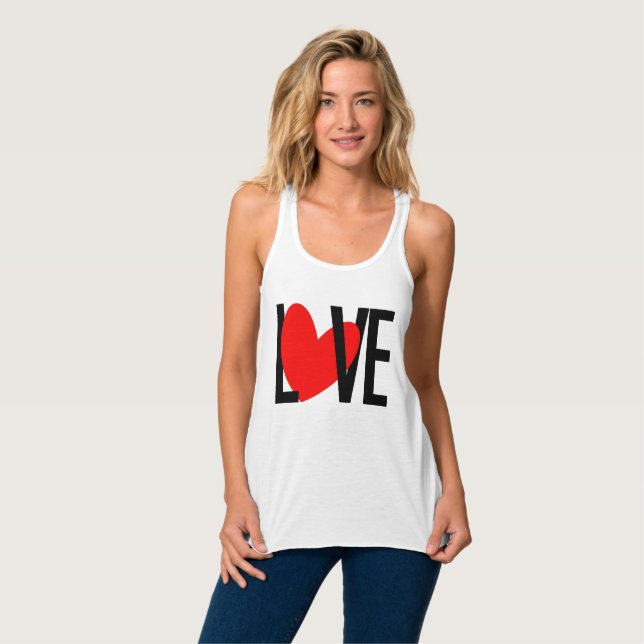 Débardeur T-shirt Love Heart (Devant entier)