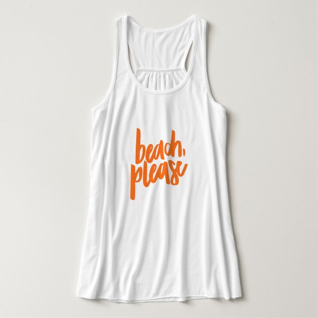 Débardeur T-shirt Plage Please (Design devant)