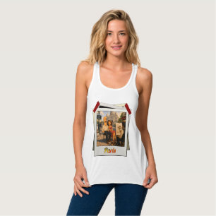 Débardeur T-shirt Souvenir de Paris - Cadeau Voyage France